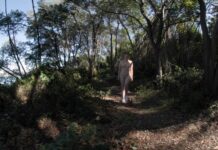 Kristina With Her Friend Mira Hiking Nude on an Abandoned Italian Island While on Vacation