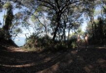 Kristina With Her Friend Mira Hiking Nude on an Abandoned Italian Island While on Vacation
