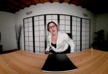 Miss Ossidiana VR: Strict Teacher Punishes You with Her Nylon Feet