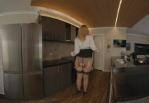 Strip Tease In The Kitchen