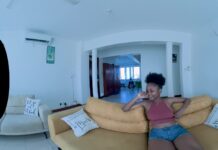 Dark Skinned Ebony Siren Struts Onto the Casting Couch!