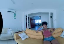 Dark Skinned Ebony Siren Struts Onto the Casting Couch!