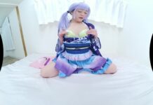 Mio Ichihara Is So Cute Deepthroating Herself