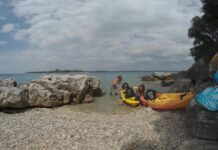 On Vacation Kayaking and Hiking Nude Outdoors on Deserted Island Adventure
