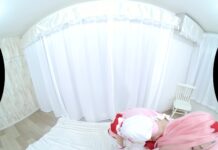 Skinny Small Boobed Yuna Haru Gets Her Meaty Pussy Gaped and Creamed