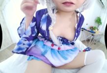 Thick and Busty Mika Arimura Pleasures Her Fuzzy Pussy